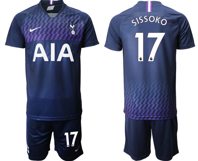 Men 2019-2020 club Tottenham Hotspur away #17 blue Soccer Jerseys
